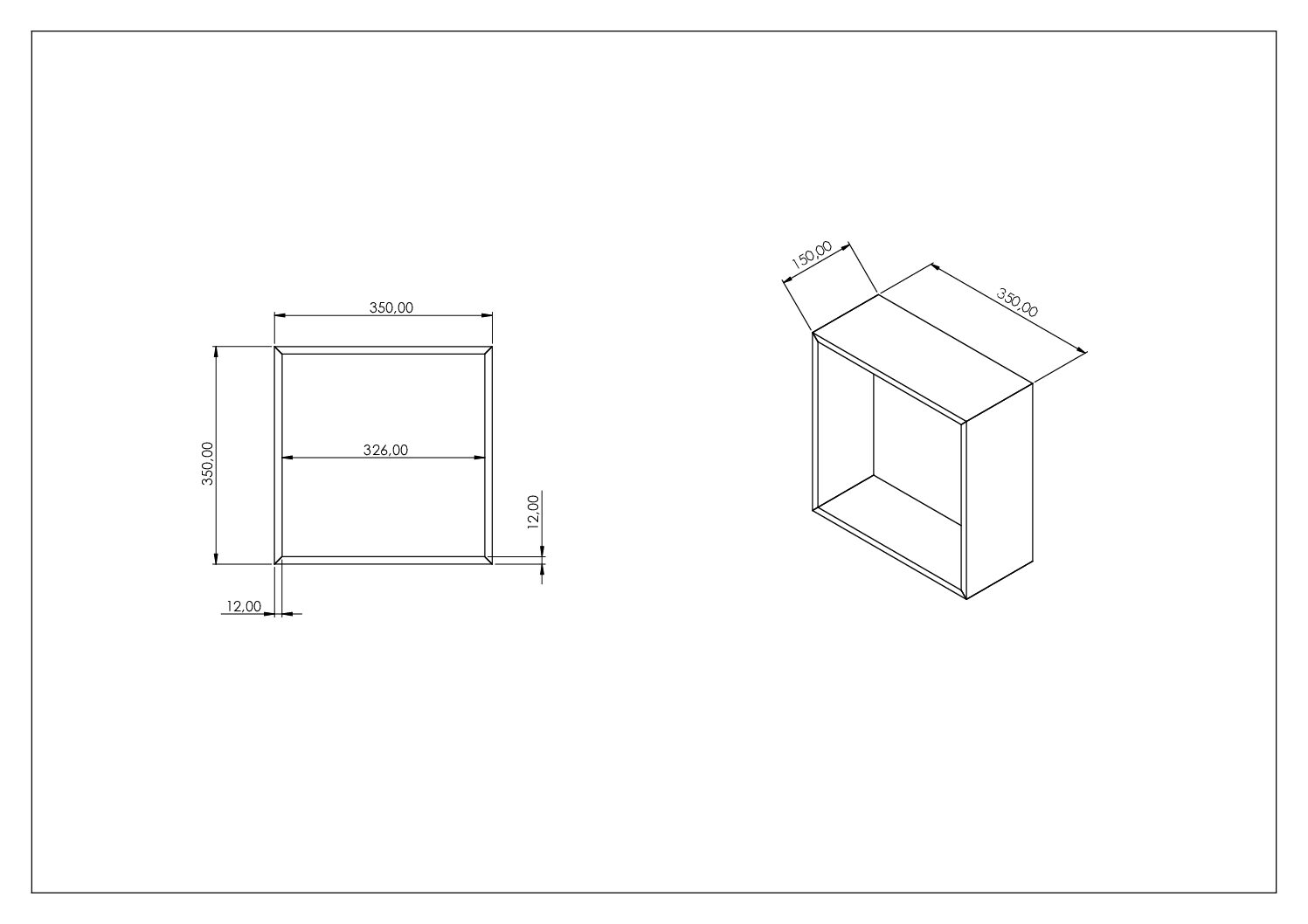 Pensile K-UBO 35x35x15 - immagine 2